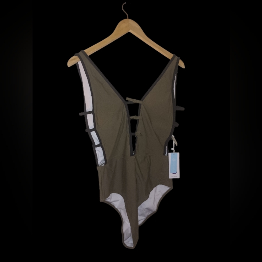Cupshe Deep Green Swimwear Size X